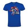 CAMISETA MANGA CORTA DE DISEÑO SUPERMARIO CAPTAIN AMERICA