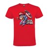 CAMISETA MANGA CORTA DE DISEÑO SUPERMARIO CAPTAIN AMERICA