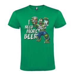 CAMISETA MANGA CORTA DE DISEÑO I NEED MORE BEER