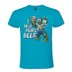 CAMISETA MANGA CORTA DE DISEÑO I NEED MORE BEER