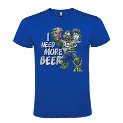 CAMISETA MANGA CORTA DE DISEÑO I NEED MORE BEER