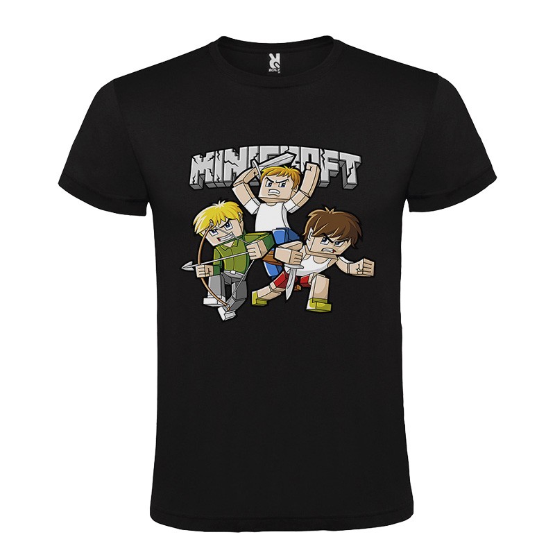 CAMISETA MANGA CORTA DE DISEÑO MINICRAFT LUCHADORES