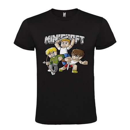 CAMISETA MANGA CORTA DE DISEÑO MINICRAFT LUCHADORES