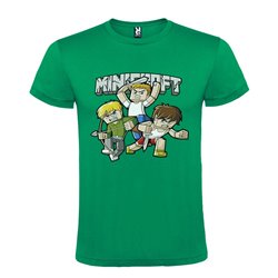 CAMISETA MANGA CORTA DE DISEÑO MINICRAFT LUCHADORES