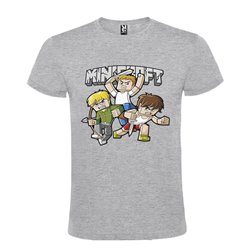 CAMISETA MANGA CORTA DE DISEÑO MINICRAFT LUCHADORES