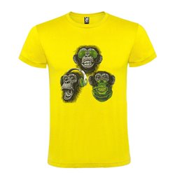 CAMISETA MANGA CORTA DE DISEÑO MONKEYS