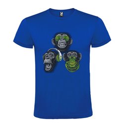 CAMISETA MANGA CORTA DE DISEÑO MONKEYS