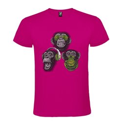 CAMISETA MANGA CORTA DE DISEÑO MONKEYS