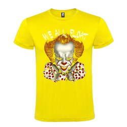 CAMISETA MANGA CORTA DE DISEÑO CLOWN WE ALL FLOAT