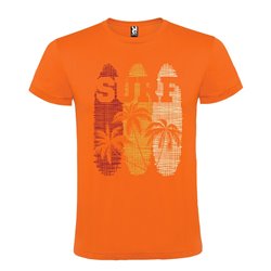 CAMISETA MANGA CORTA DE DISEÑO TABLAS SURF