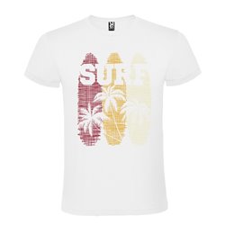 CAMISETA MANGA CORTA DE DISEÑO TABLAS SURF