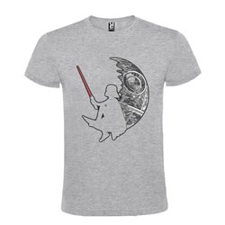 CAMISETA MANGA CORTA DE DISEÑO DEATHSTAR AND DARTH VODER