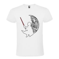 CAMISETA MANGA CORTA DE DISEÑO DEATHSTAR AND DARTH VODER