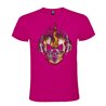 CAMISETA MANGA CORTA DE DISEÑO CALAVERA DE FUEGO