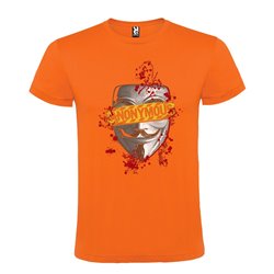 CAMISETA MANGA CORTA DE DISEÑO ANONIMOUS FUEGO