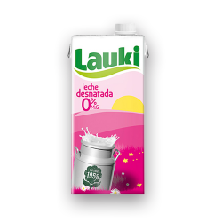 LECHE LAUKI DESNATADA BRIK 1L